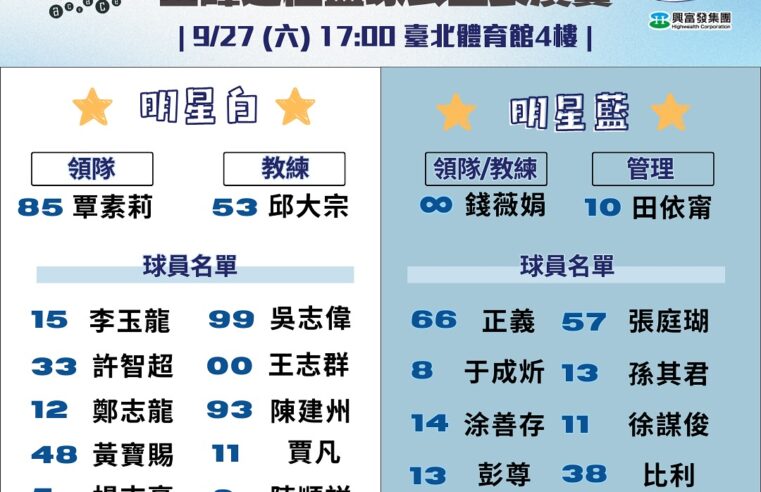 興富發登峰造極青年籃球賽明將進入最高潮 將產生大專男女冠軍以及星光熠熠的籃球公益表演賽